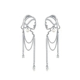 Woman Pearl Crystal Earrings