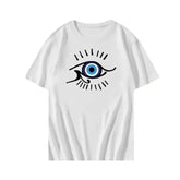 Y2K Aesthetic Short Sleeve Eye Print T Shirt