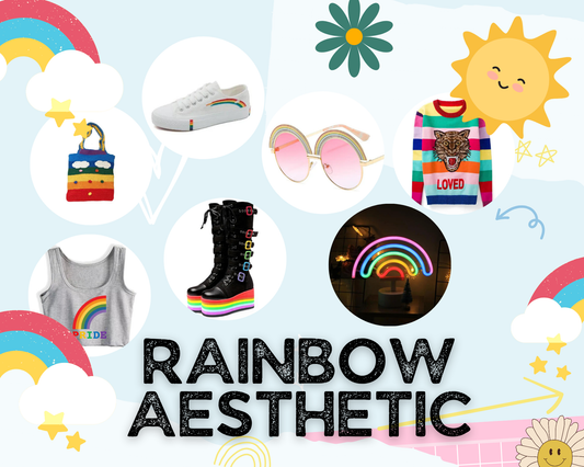 Rainbow Aesthetic | Colorful Outfit Ideas