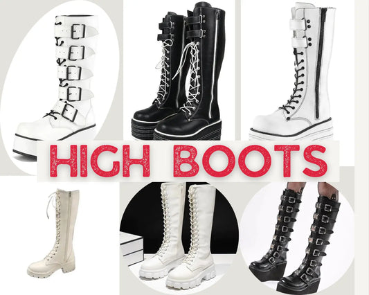 Strutting in Style: The Allure of Knee-High Lace-Up Boots