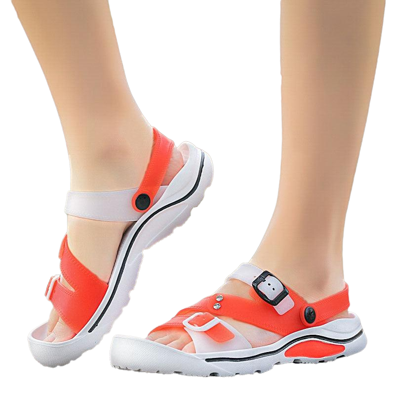 Breathable Multicolor Beach Fashion Sandals - Orange G-111 /