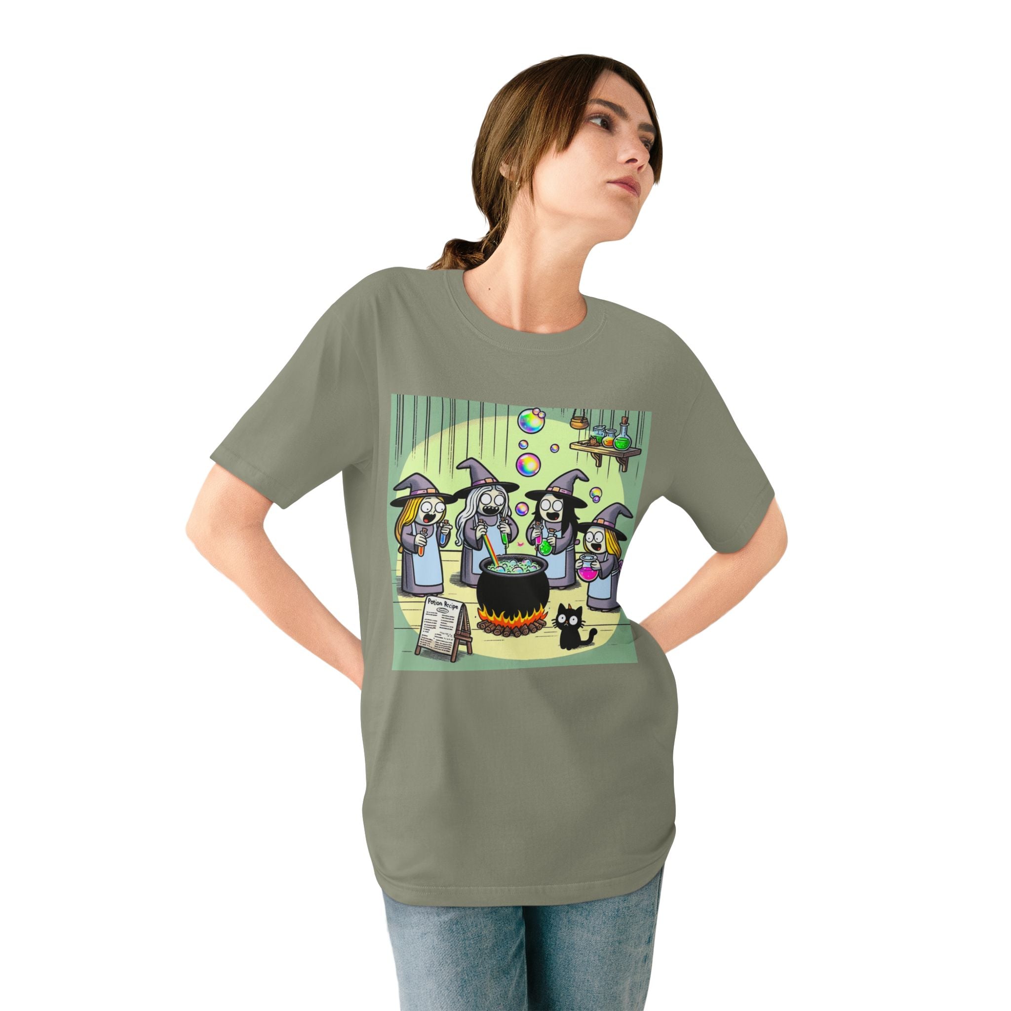 "Enchanting Shadows: Unconventional Halloween T-Shirt"