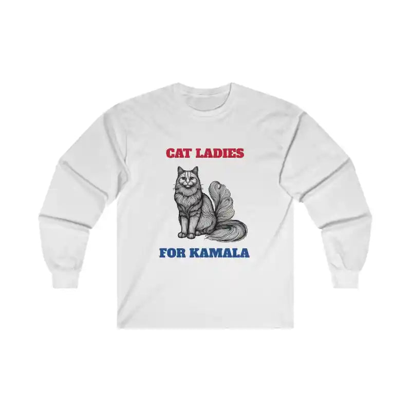 Cat Ladies For Kamala Long Sleeve Sweatshirt