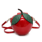 Fruit Apple PU Leather Purse Bag
