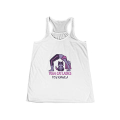 Yoga Cat Ladies For Kamala Racerback Tank Top