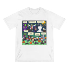 "Whimsical Bewitchment: Classic Halloween Icons T-Shirt"