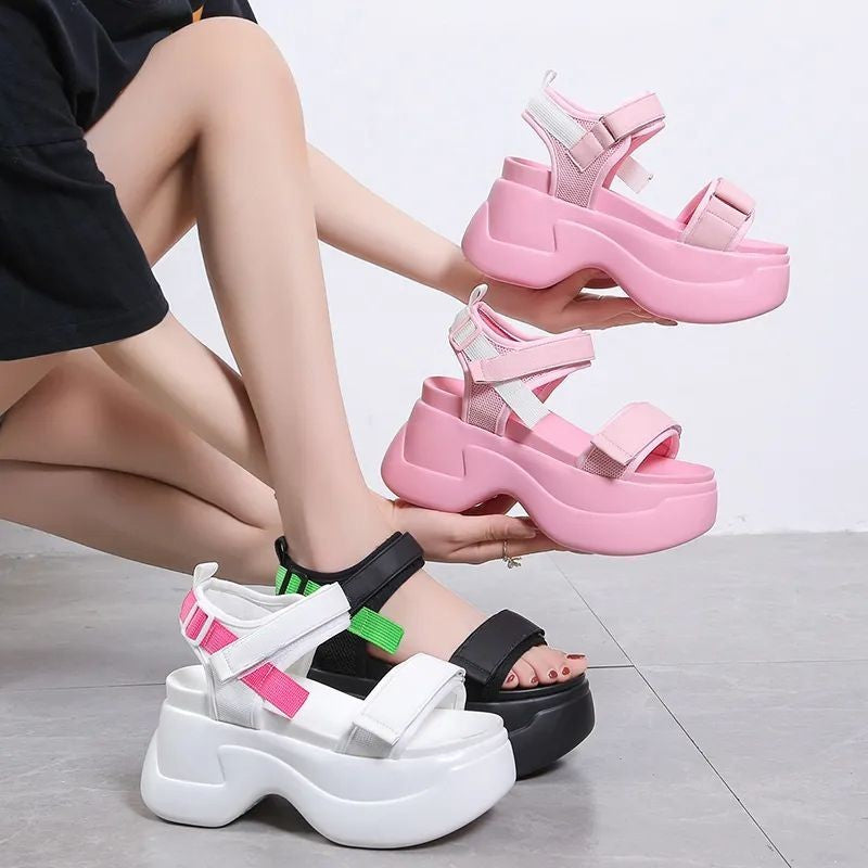 Aesthetic Platform Chunky Wedges Sandals