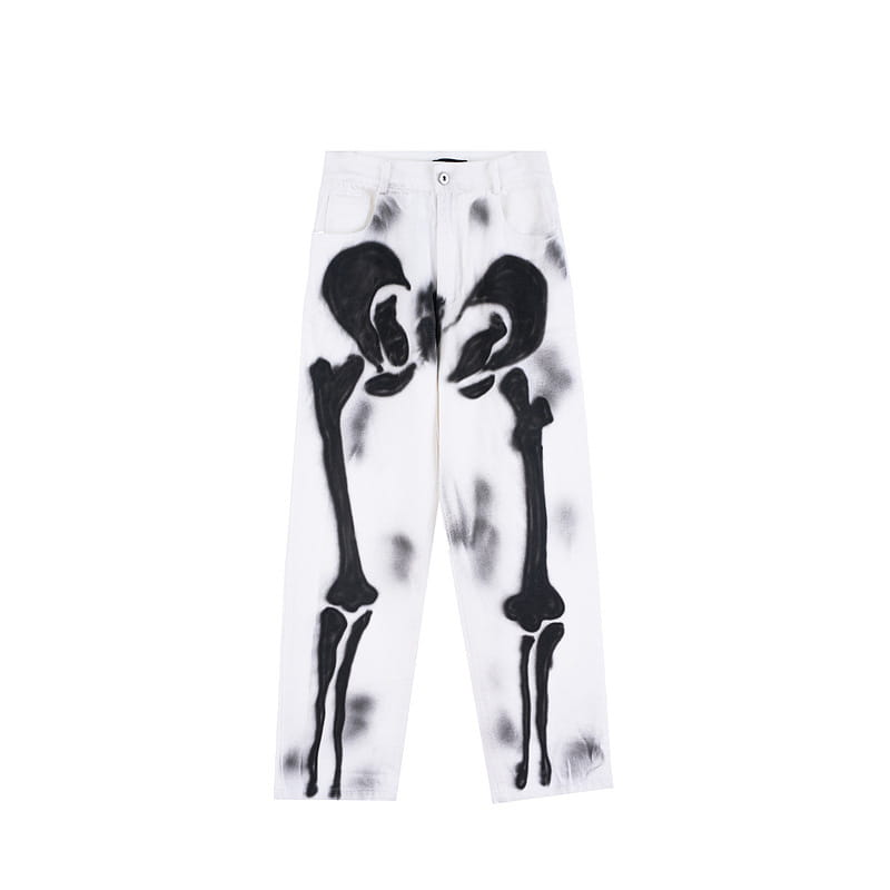 Half Dead X-Rays Bones Jeans