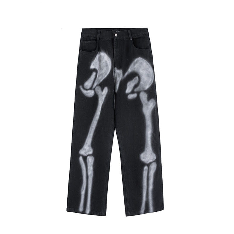 Half Dead X-Rays Bones Jeans