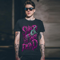 Shred Till Your Dead Estética Zombie Mano grunge camiseta