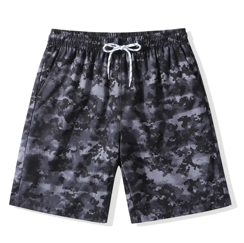 Abstract Gradient Beach Shorts