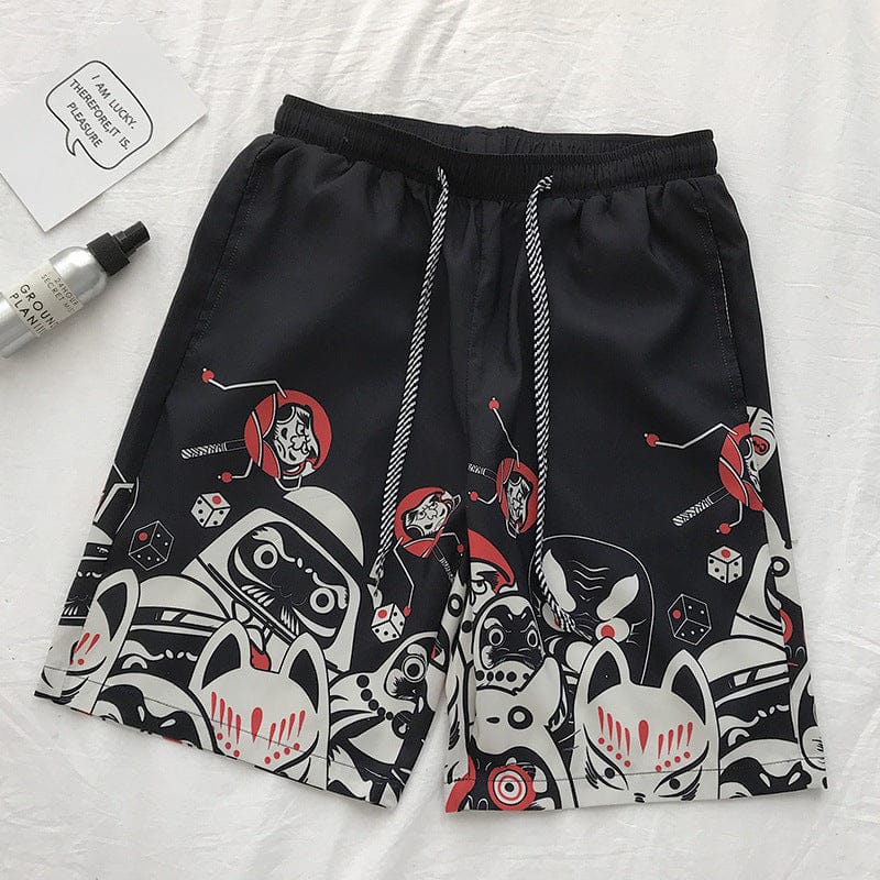 Daruma, japanische Amulett-Strandshorts