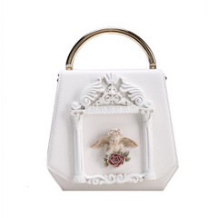Angel Baroque PU Leather Chain Bag