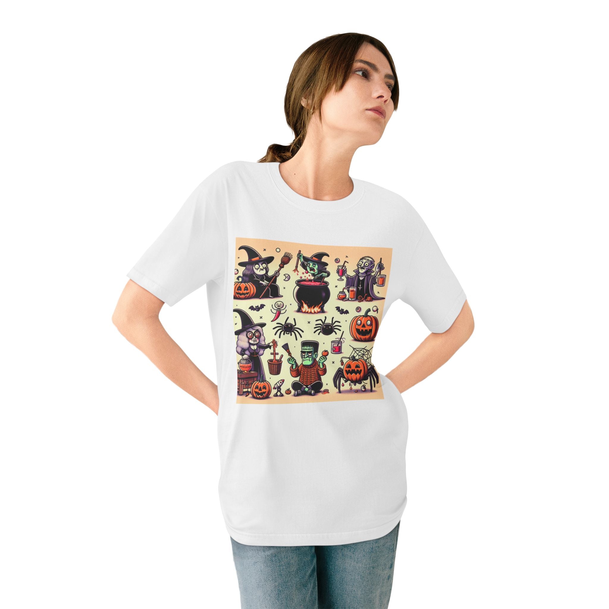 "Enigmatic Eve: Spooky Selection Halloween T-shirt"