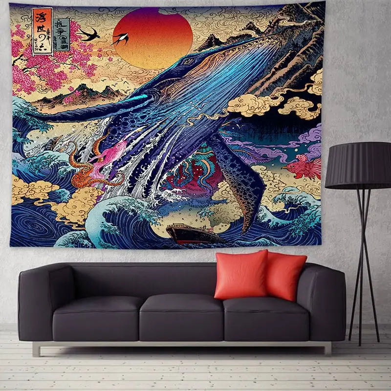 Japanese Style Tapestry Wall