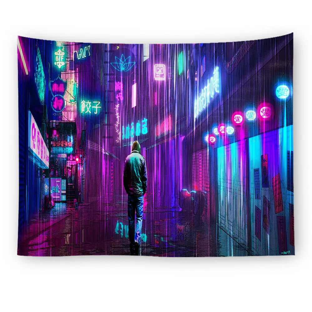 Cyberpunk 2077 Full Color Tapestry
