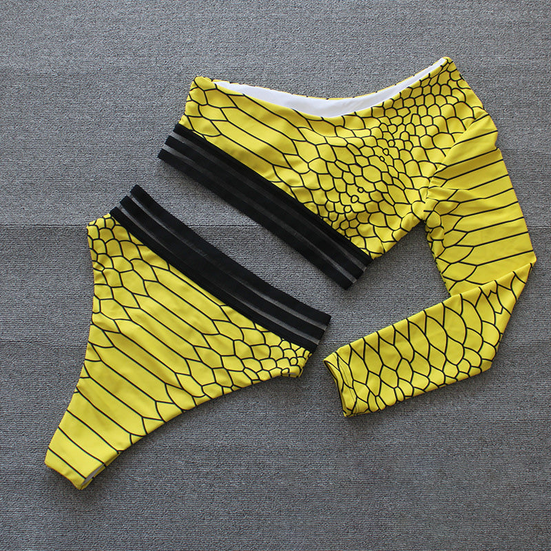 Exotica Yellow Strapless Swimsuit - Swimsuits