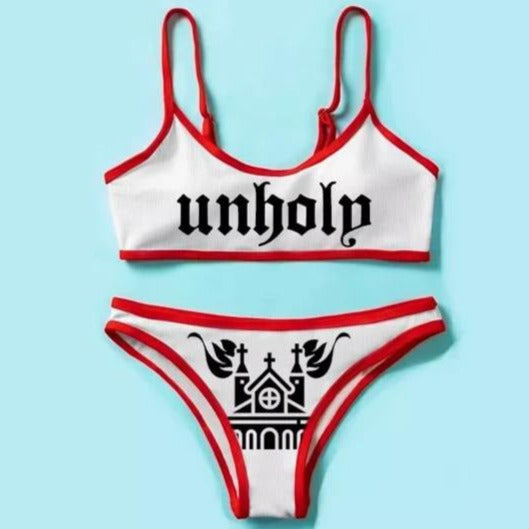 Unholy High Waist Bikini Set