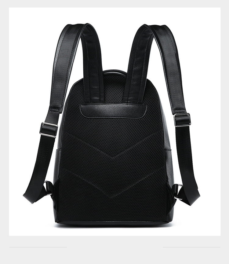 Fractal Tiger Symmetrical Pu Leather Backpack