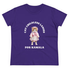 Cat Childless Ladies For Kamala O Neck Short Sleeve T Shirt