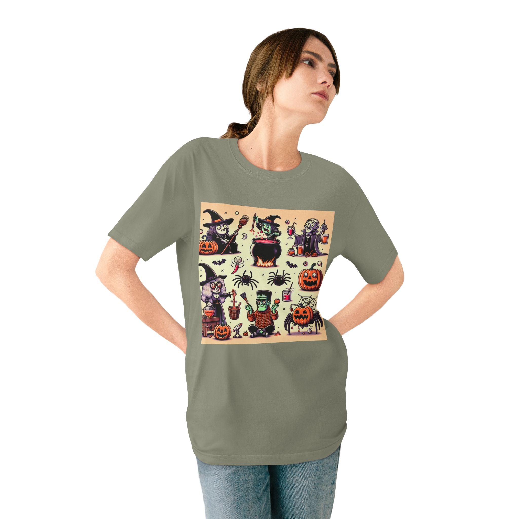 "Enigmatic Eve: Spooky Selection Halloween T-shirt"