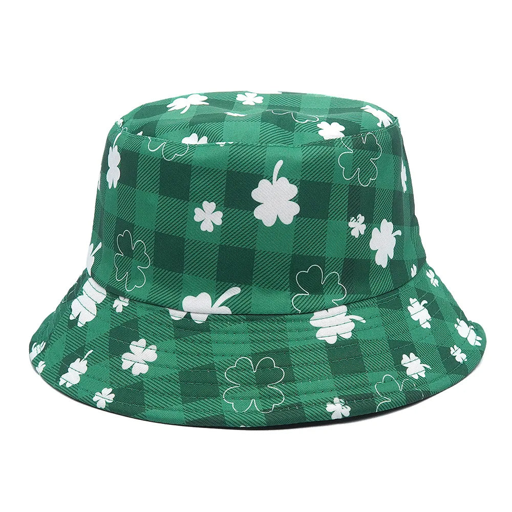 Reversible bucket hats with Turkish Eye print Clover