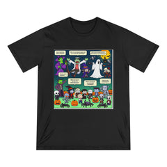 "Whimsical Bewitchment: Classic Halloween Icons T-Shirt"