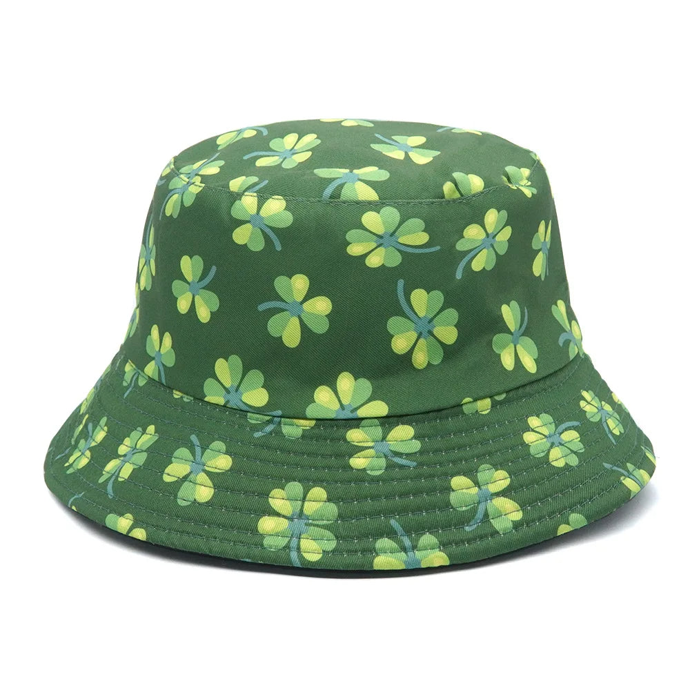 Reversible bucket hats with Turkish Eye print Clover