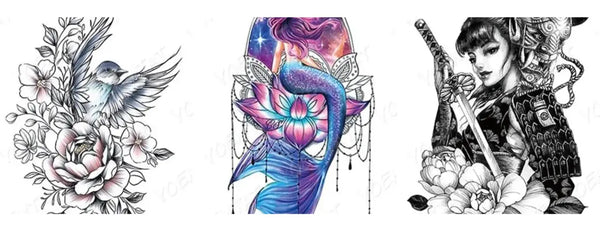 Die Welt der Sticker-Tattoos entdecken: Temporäre Körperkunst