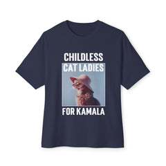 Childless Cat Ladies For Kamala Oversized Short Sleeve TShirt