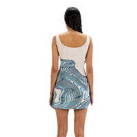 Thumbnail for Y2k Graphic Body-con Sleeveless Dress