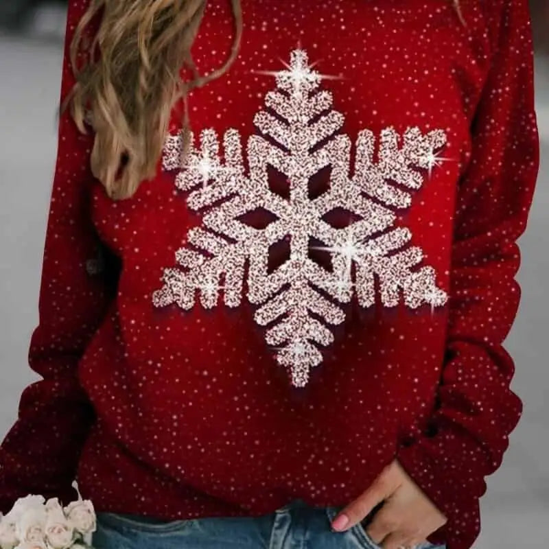 3D Christmas Printing Sweatshirt