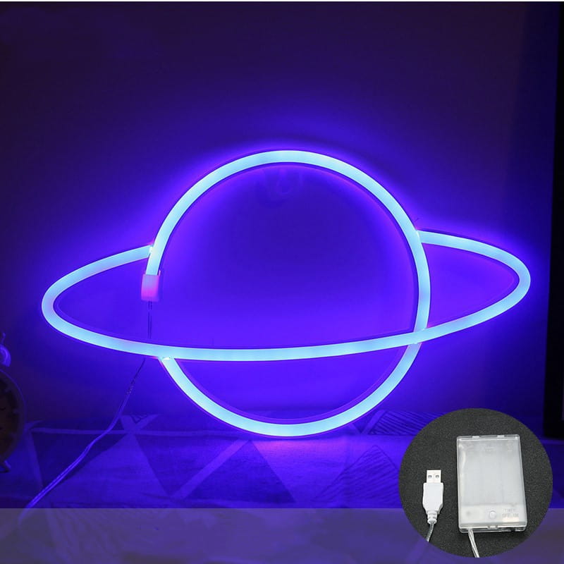 LED Planet Neon Cosmic Lamp Decoration