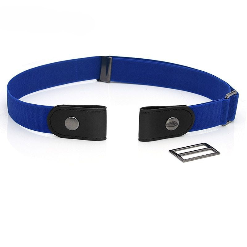 Solid Color Buckle-Free Elastic Waist Belt