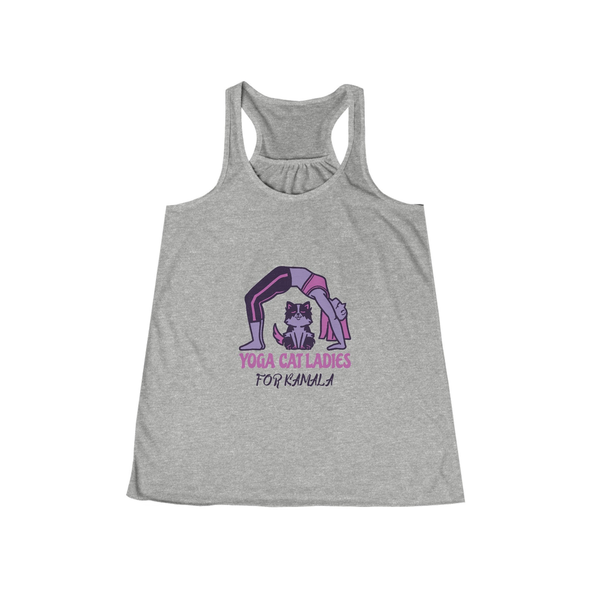 Yoga Cat Ladies For Kamala Racerback Tank Top