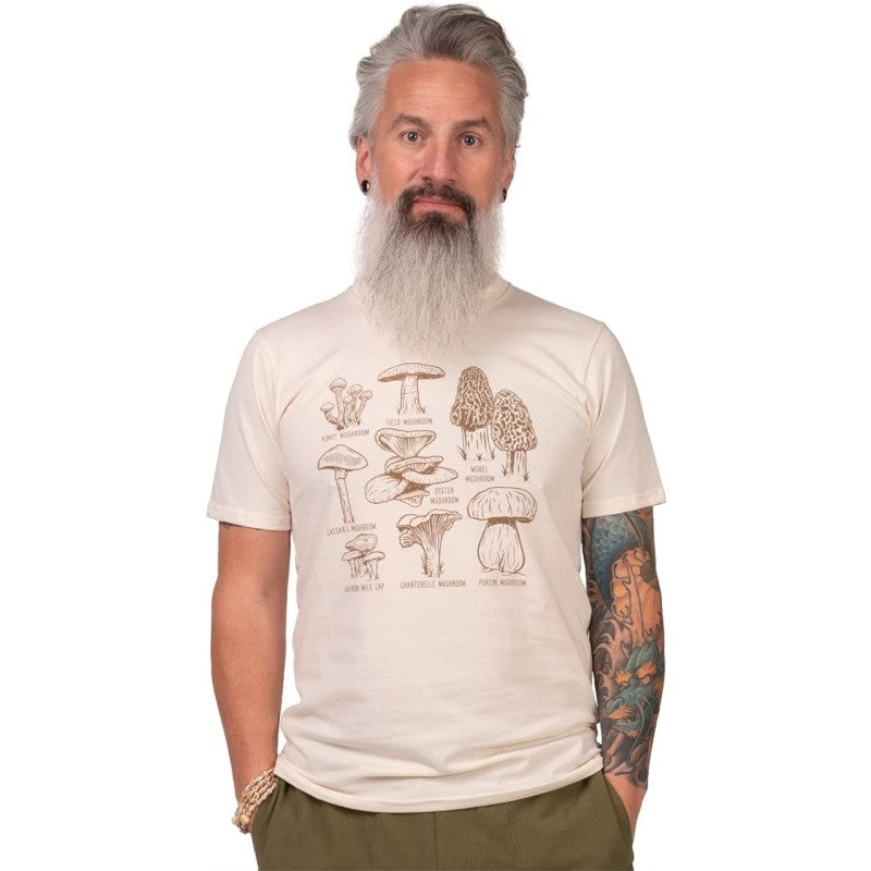 Mushroom Botanical Organic Vintage T-Shirt