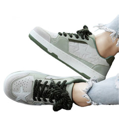 Aesthetic Thick Bottom Star Sneakers