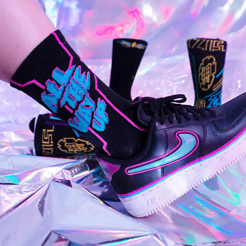 Cyberpunk Socks ALL THE WAY UP