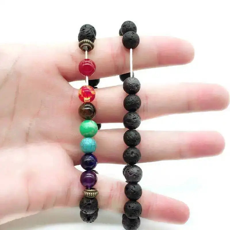 7 Chakra Natural Stone Bracelet for Energy Balance