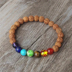 7 Chakra Natural Stone Bracelet for Energy Balance