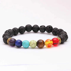 7 Chakra Natural Stone Bracelet for Energy Balance