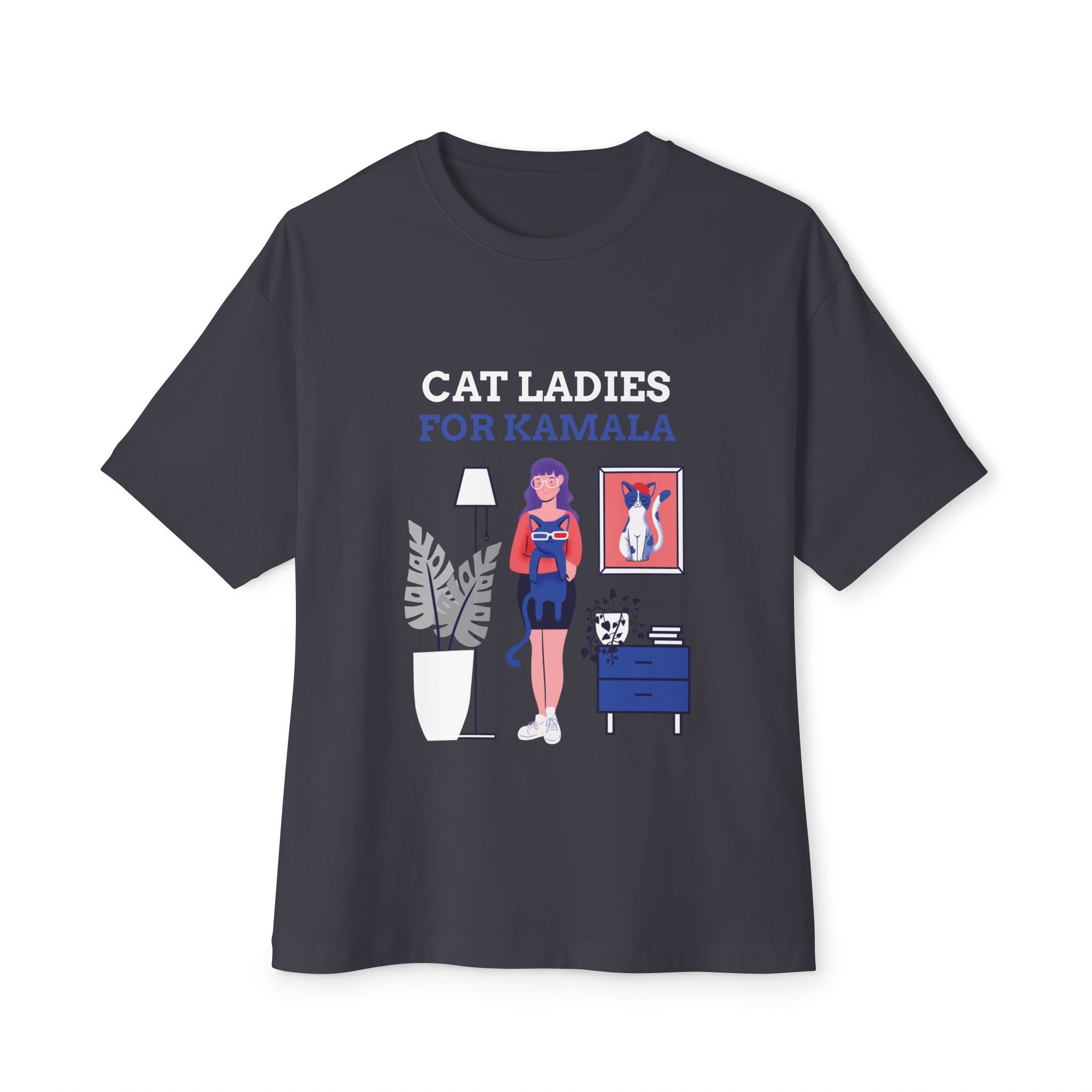 Cat Ladies For Kamala Oversized Short Sleeve TShirt