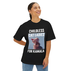 Childless Cat Ladies For Kamala Oversized Short Sleeve TShirt