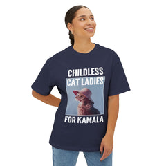 Childless Cat Ladies For Kamala Oversized Short Sleeve TShirt