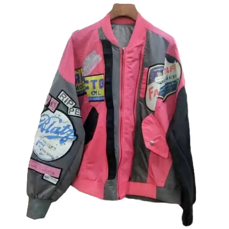 80’s Lettering Party Japan Style Jacket - Jackets