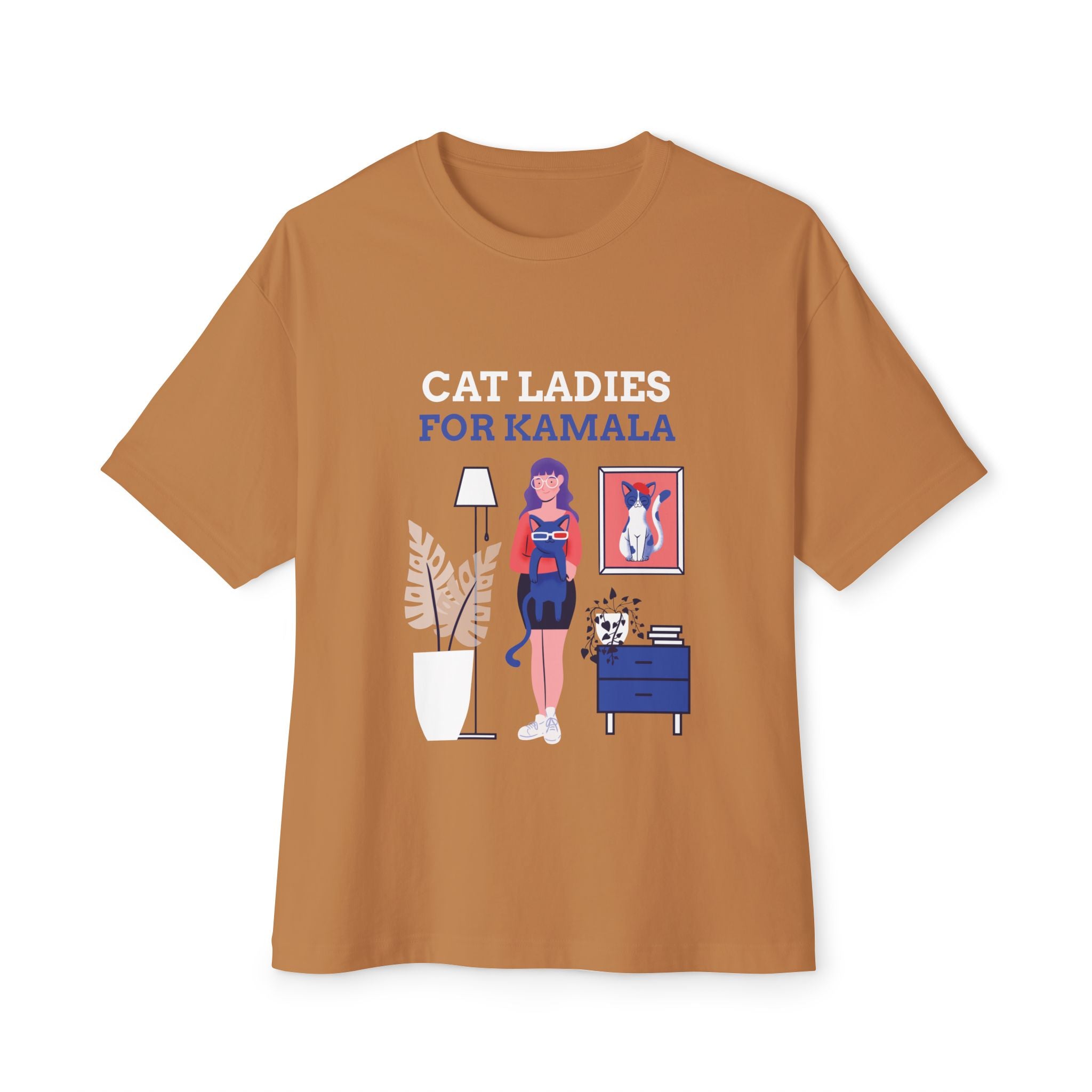 Cat Ladies For Kamala Oversized Short Sleeve TShirt