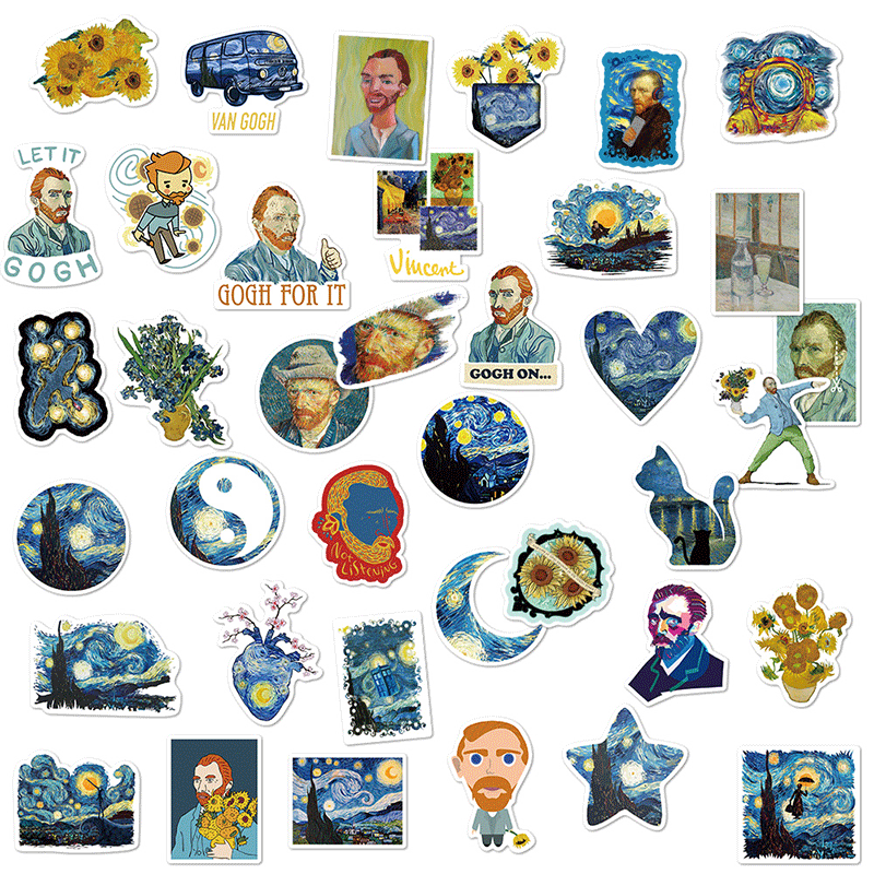 Van Gogh 40 stickers