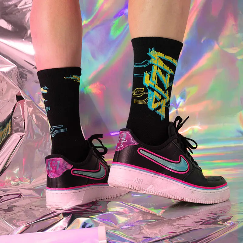 Cyberpunk Socks ALL THE WAY UP