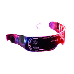 Cyberpunk LED Multicolor Tron Glasses - Transparent - 2077