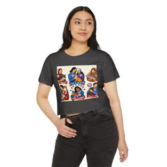 For Kamala Harris Short Sleeve Crop Tshirt